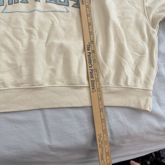 Pink Floyd Sweater Womens S Yellow Crop Sweatshirt Fleece Crew Neck Graphic - Picture 4 of 6